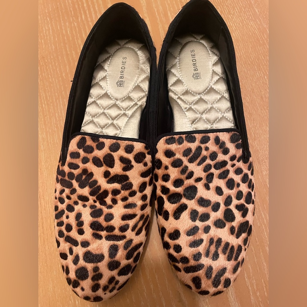 BIRDIES leopard loafer